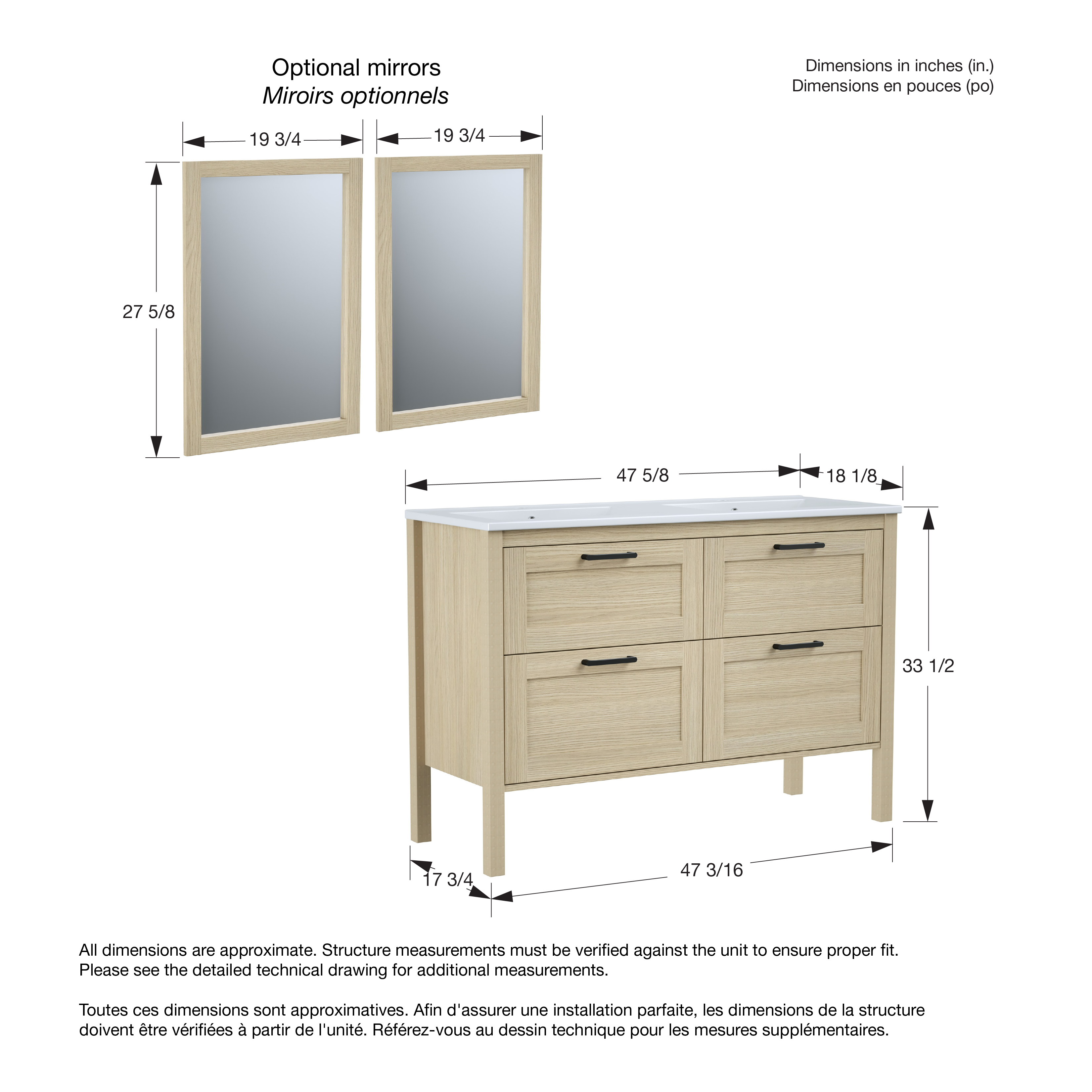 MAAX-OPALINE-VANITY-48-OAK-BLK-MIRROR-DIM