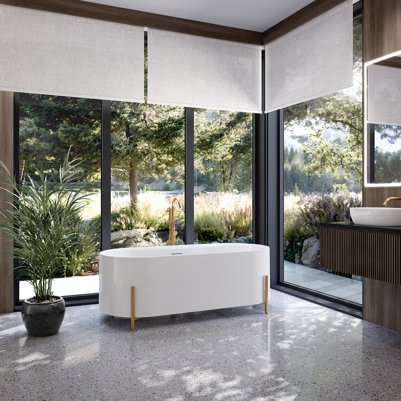 Haven Acrylic Double Ended Freestanding Tub