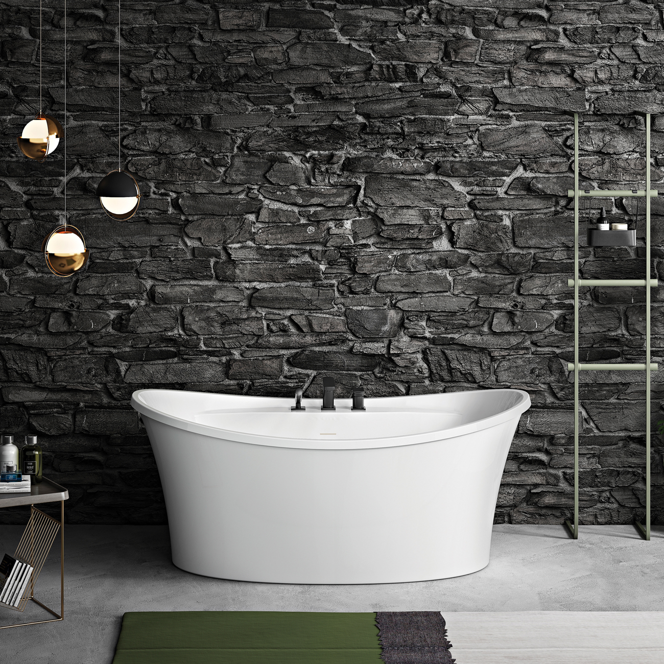 Conway II Acrylic Double Ended Freestanding Tub
