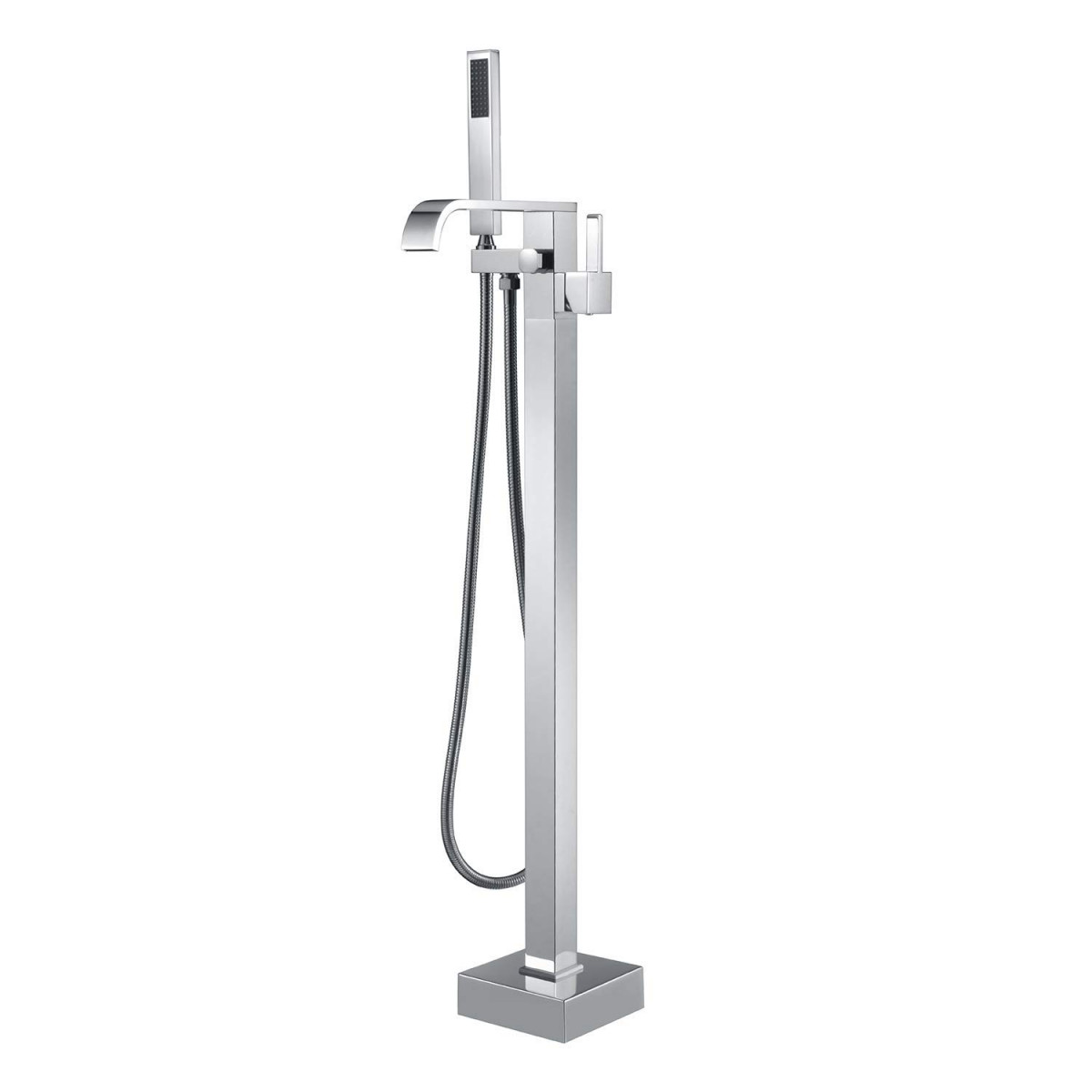 Contemporary Freestanding Waterfall Faucet - Chrome