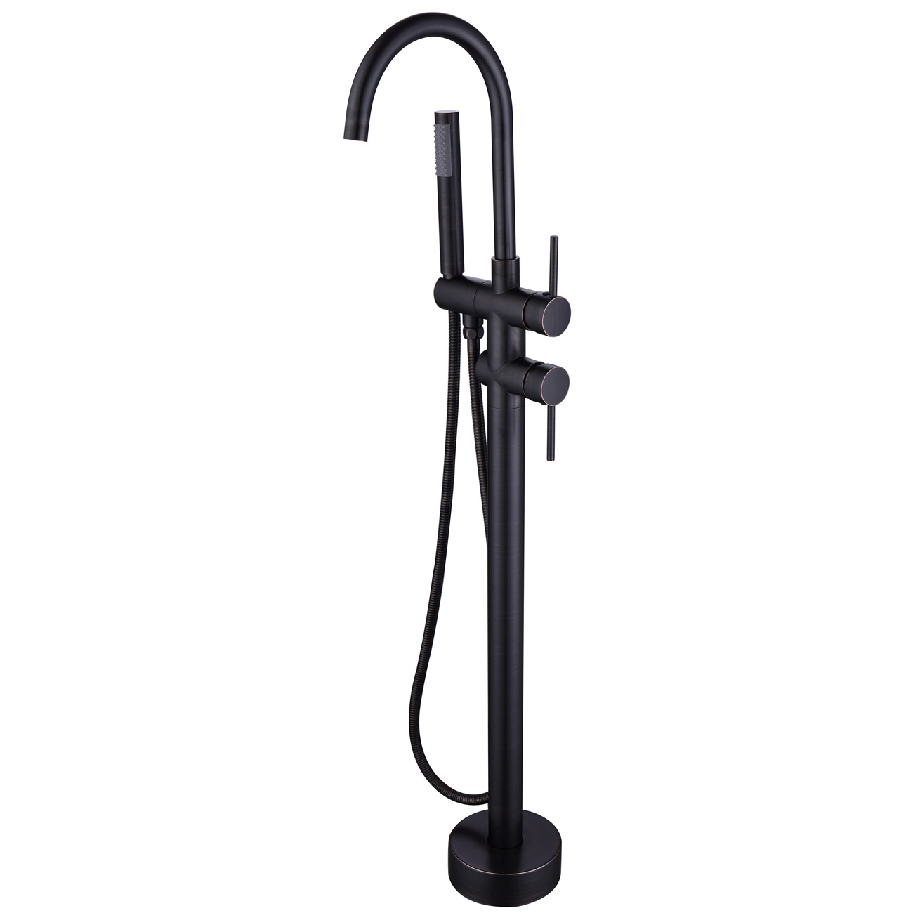 Contemporary High Flow Freestanding Bathtub Faucet