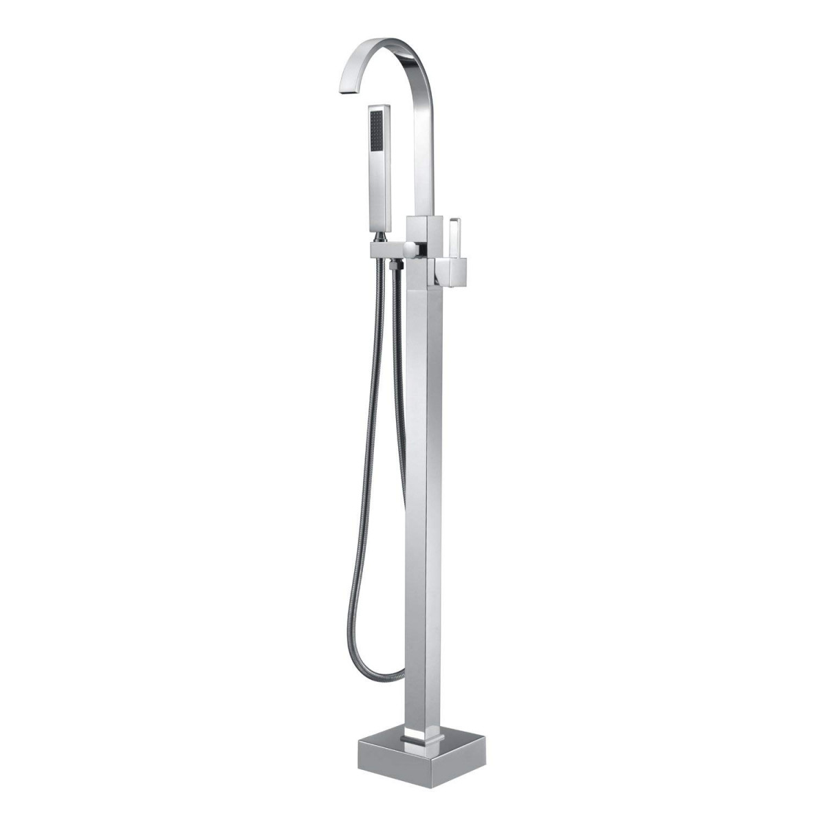 Contemporary Freestanding Gooseneck Tub Faucet