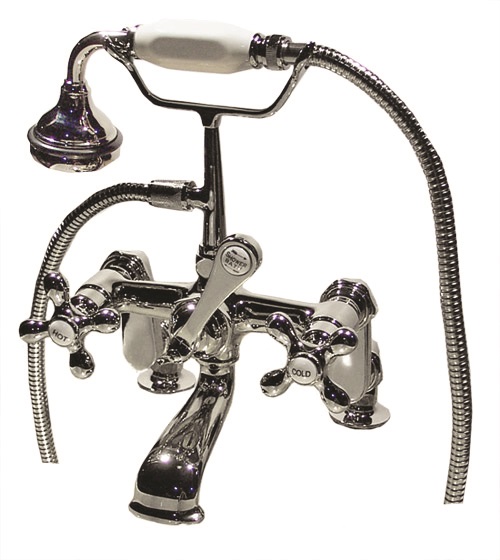 Rim Mount English Telephone Faucet - Classic Spout