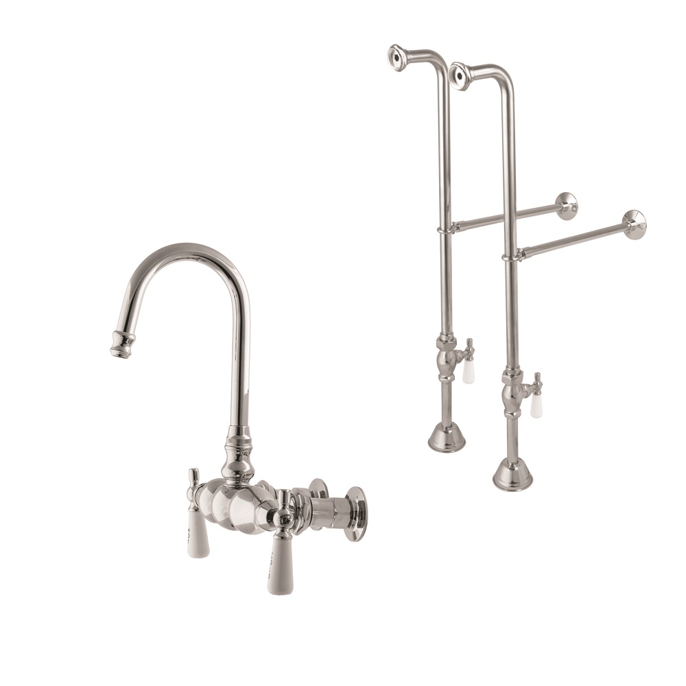 Freestanding  Faucet - Gooseneck Spout-121-GSF8