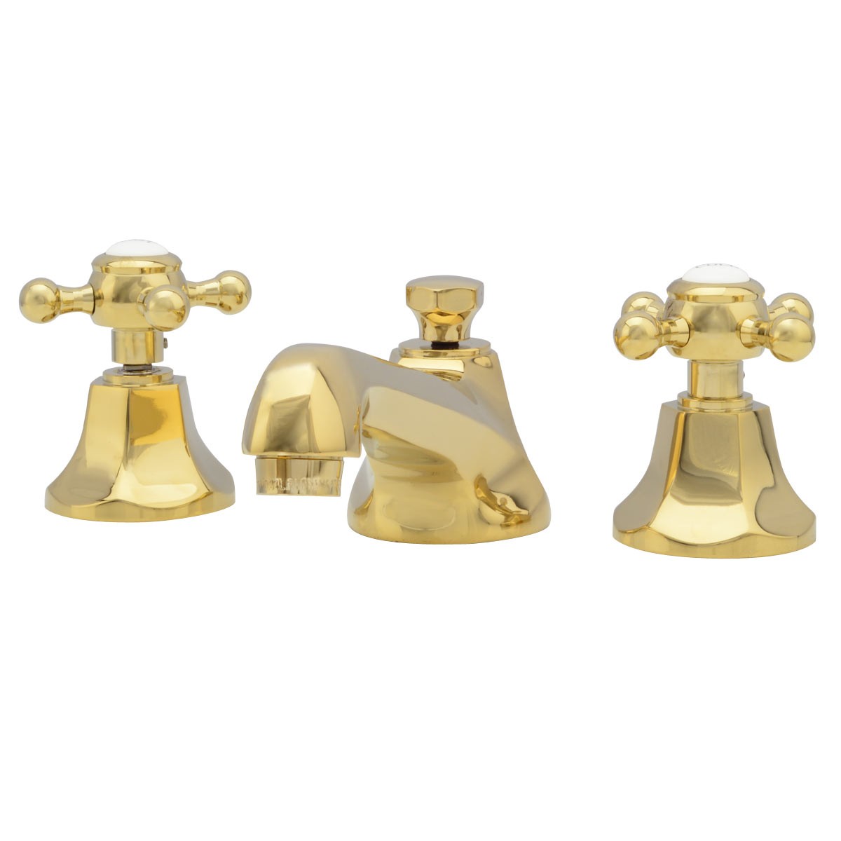 Nouveau Widespread Bathroom Sink Faucet - Metal Cross Handles