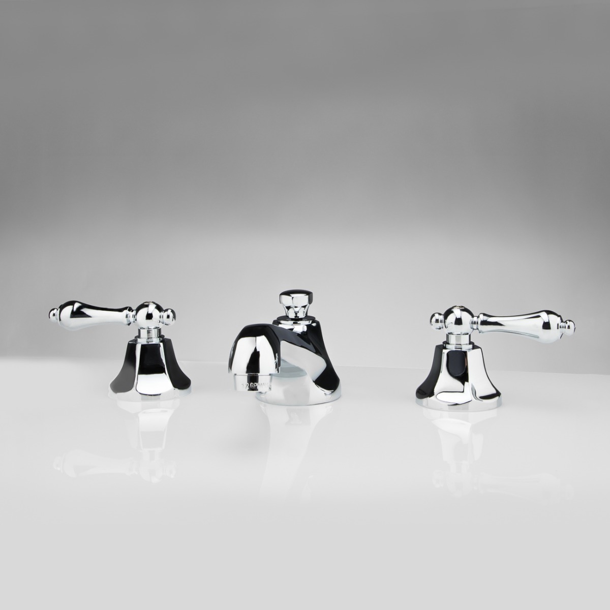 Nouveau Widespread Bathroom Sink Faucet - Metal Lever Handles