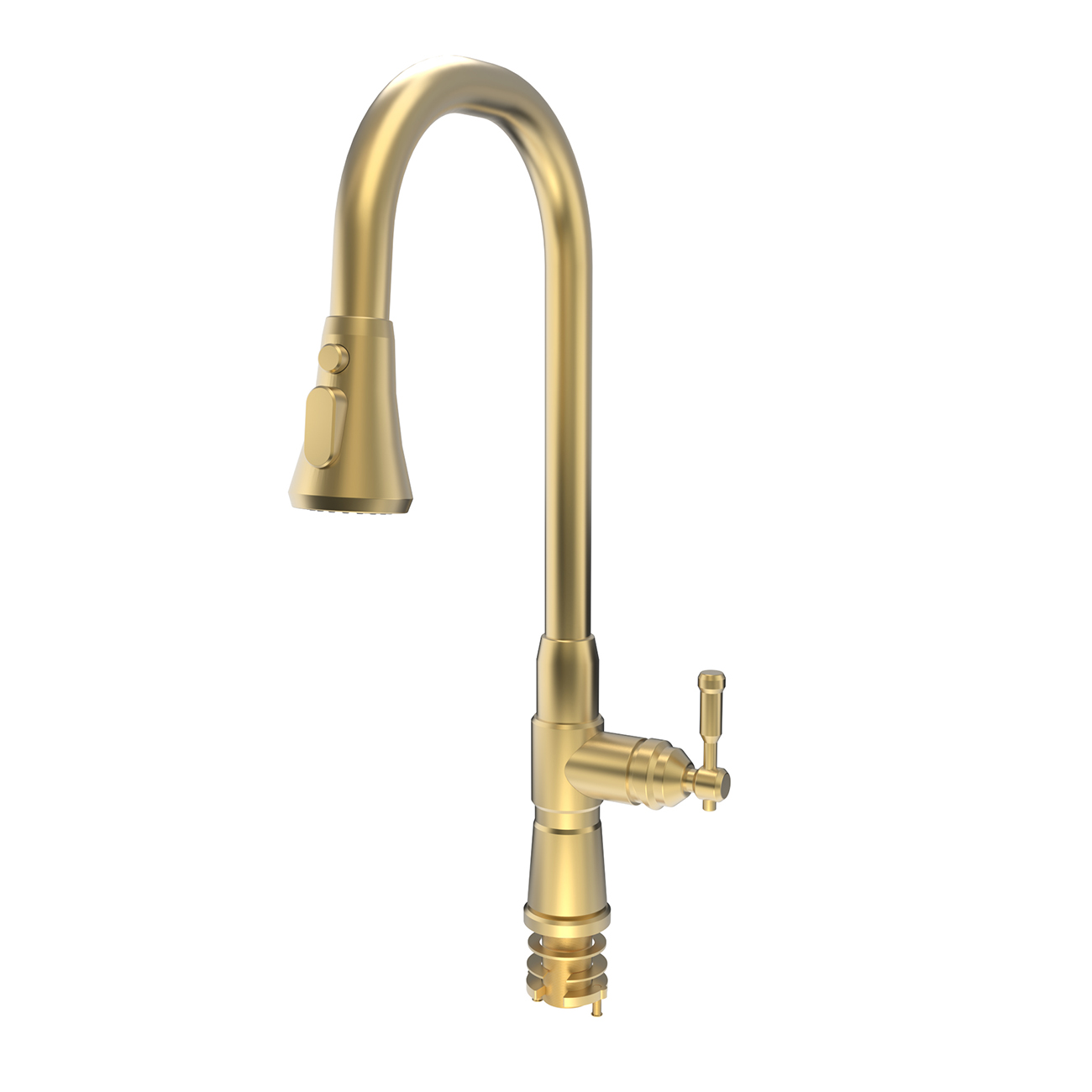 Kitchen Faucet With Pull Down Spring Spout