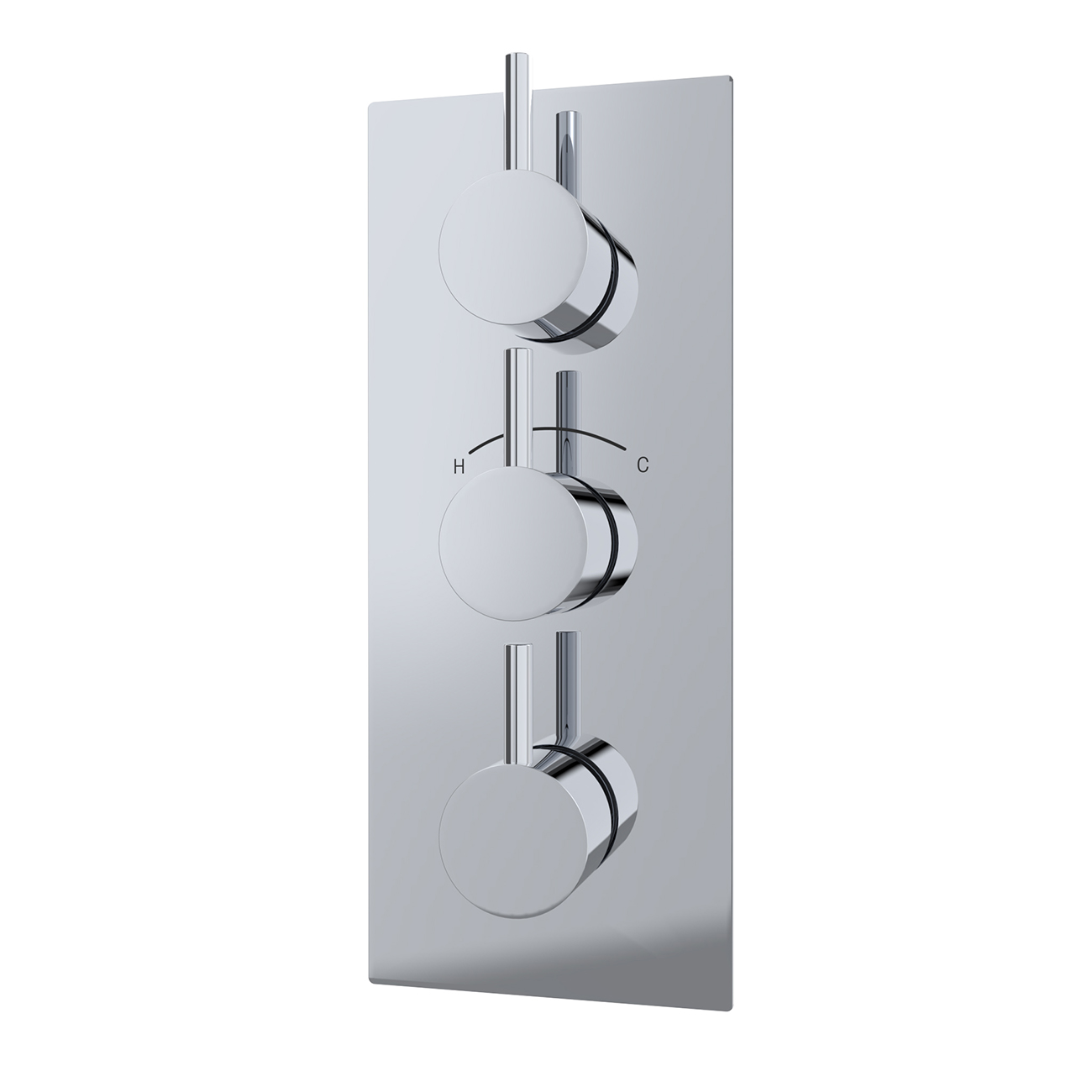 Thermostatic Valve -4F- 3 Round Handles