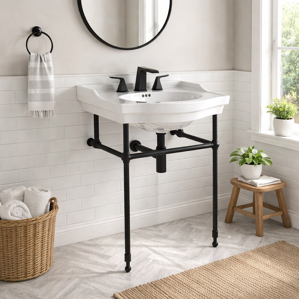 25 Inch Bathroom Console Sink