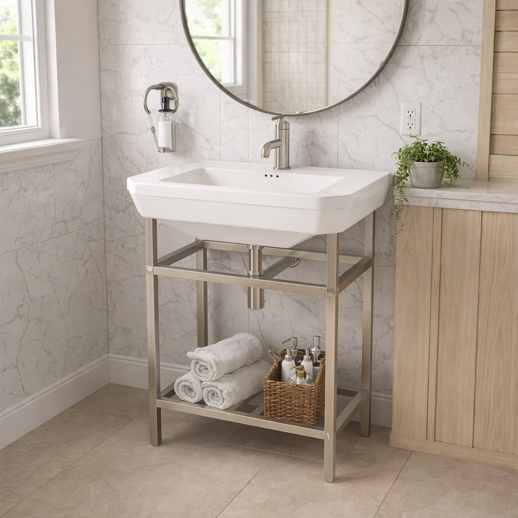 27 Inch Console Bathroom Sink