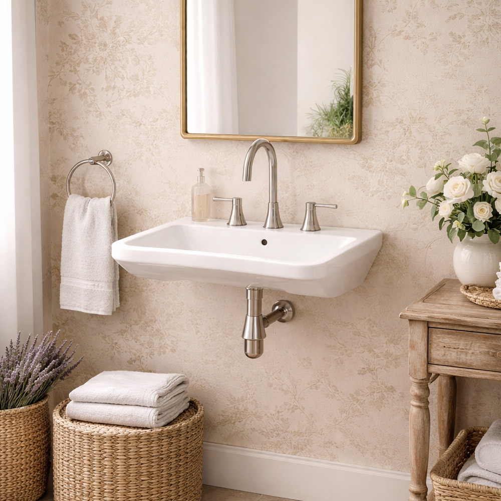 Lea 26 Inch Wall Mounted Bathroom ADA Sink