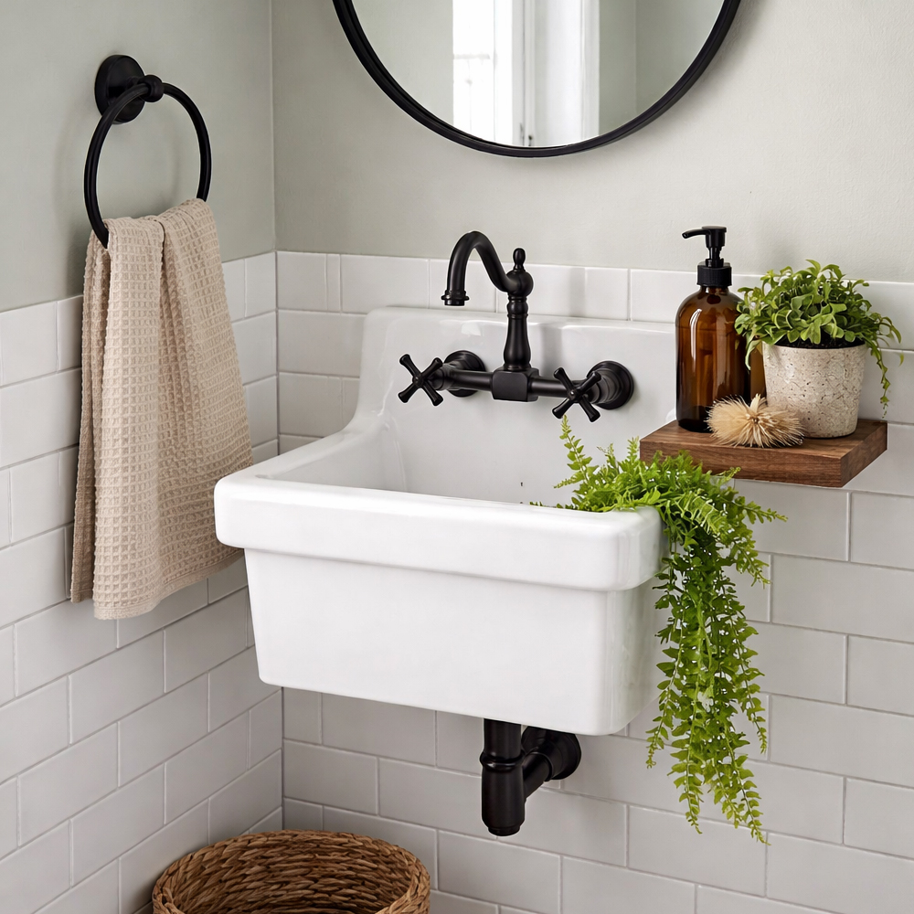 22 Inch Porcelain Utility Sink