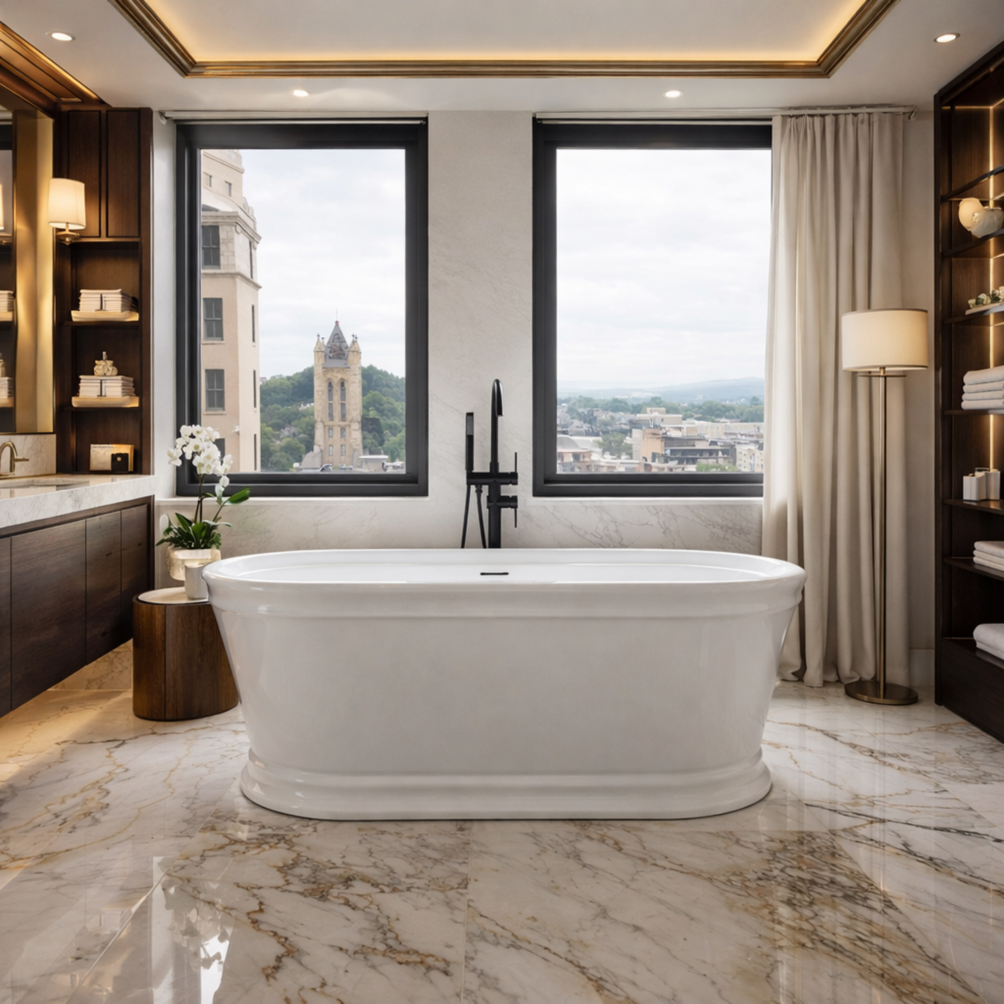 Alta II Acrylic Double Ended Freestanding Bathtub