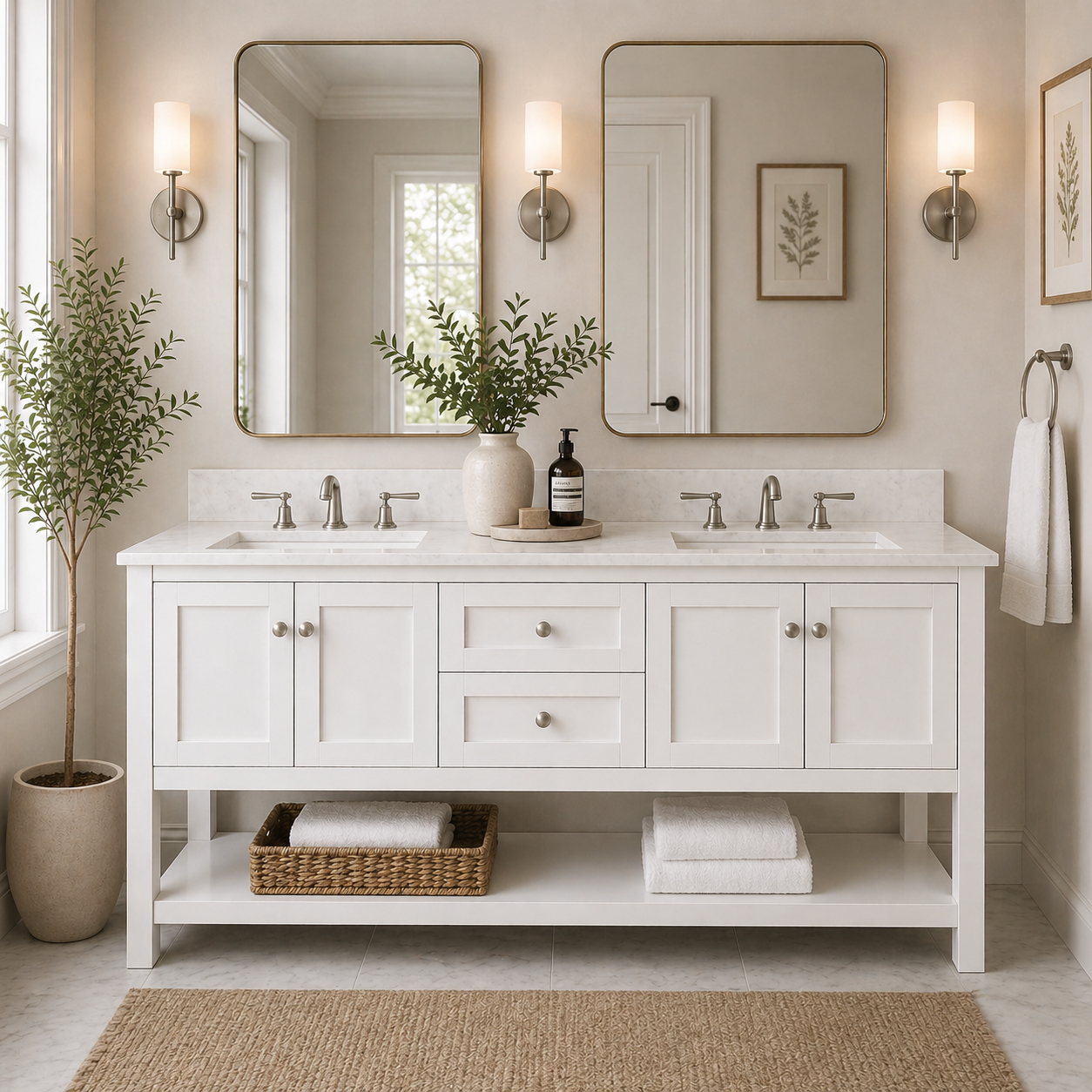 Carlow 72 Inch Modern Console Vanity