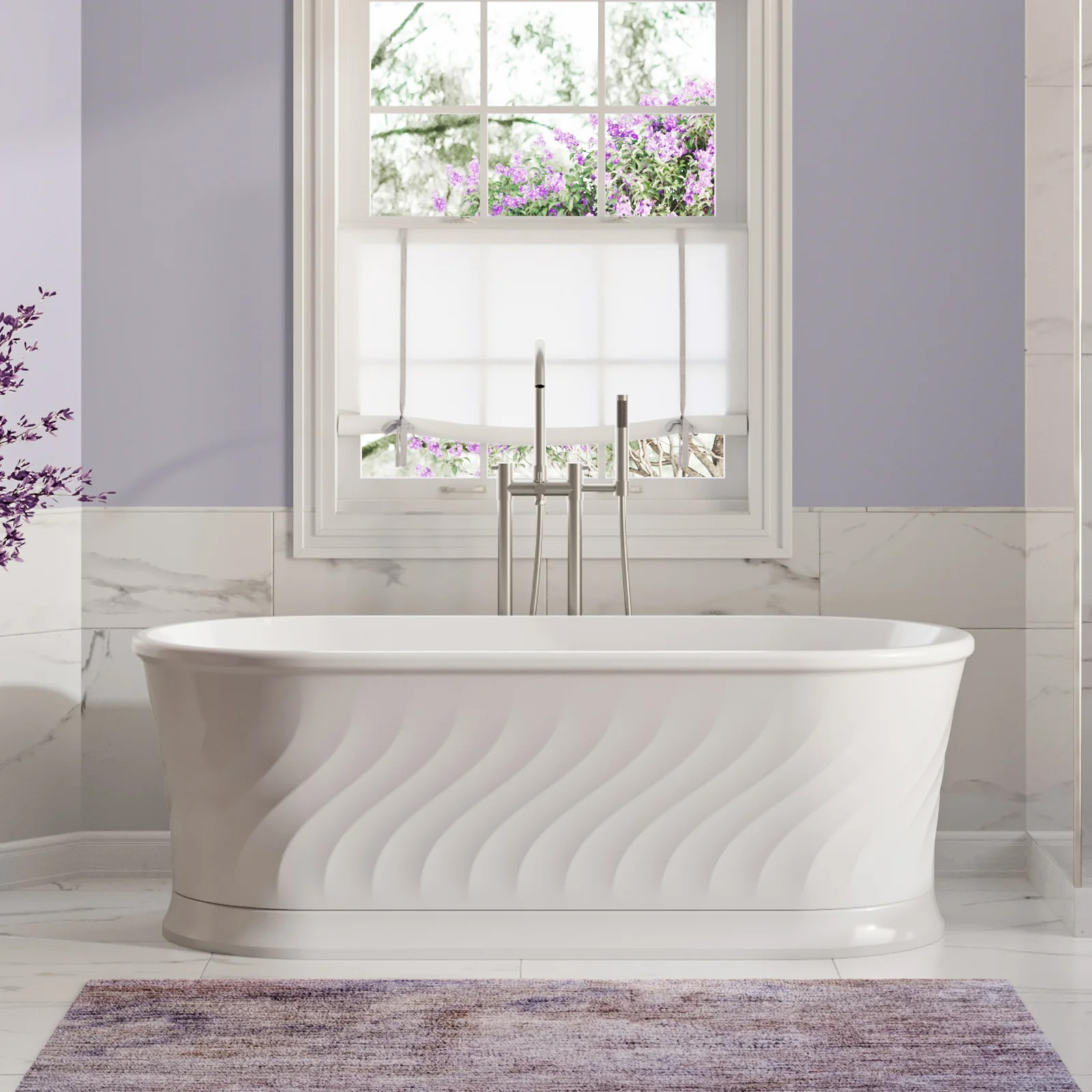 Vortelle Acrylic Double Ended Freestanding Tub