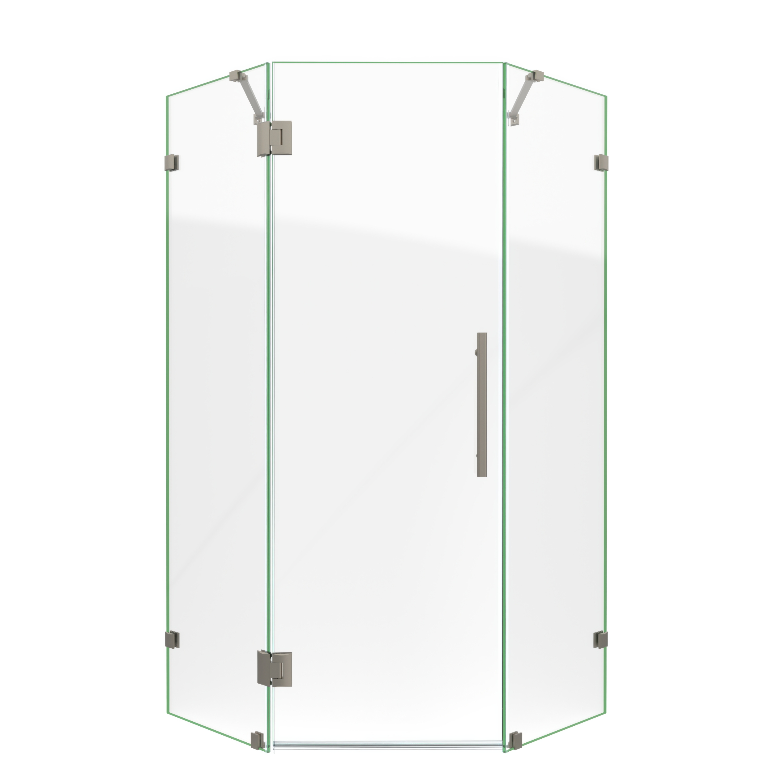 DreamLine Prism Lux 36 5/16 inch x 72 inch Frameless Neo-Angle
