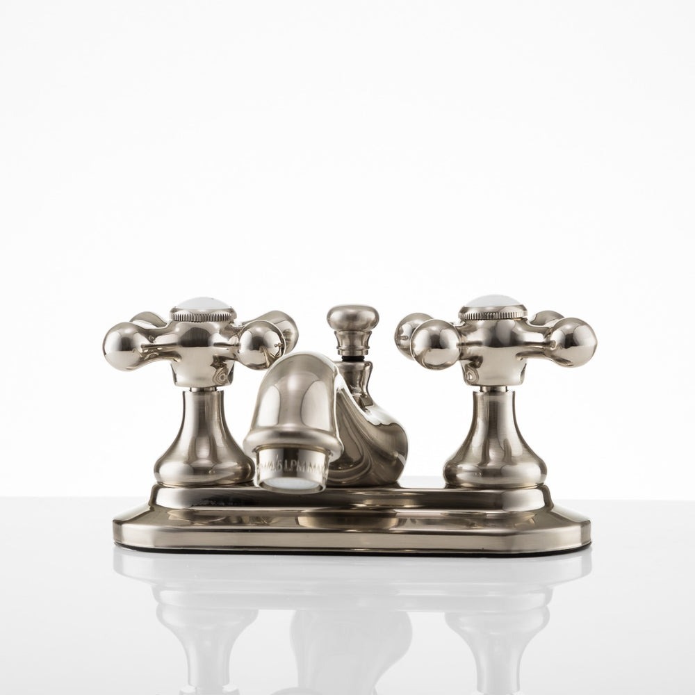 Charlotte Centerset Bathroom Sink Faucet - Metal Cross Handles