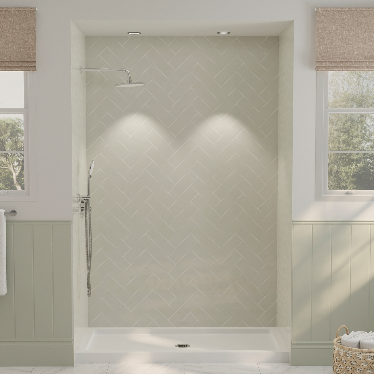 DreamLine Mirage-Z 56 - 60 inch W x 72 inch H Frameless Sliding