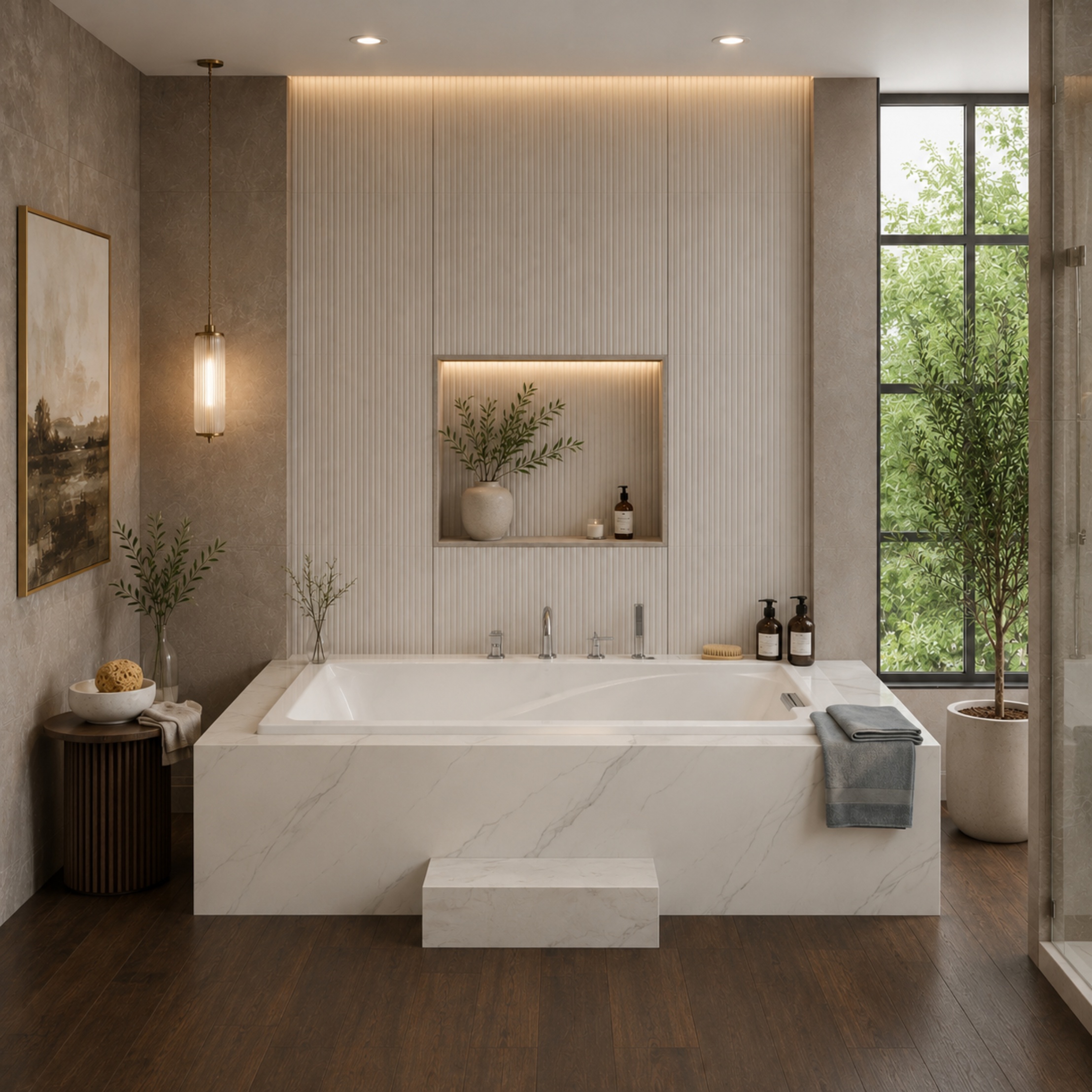 Evelyn Deep Soak Drop-In Bathtub
