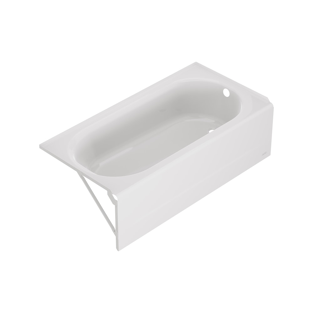 Princeton® PRO Steel 60 x 30-inch Integral Apron Bathtub with Right-Hand Outlet