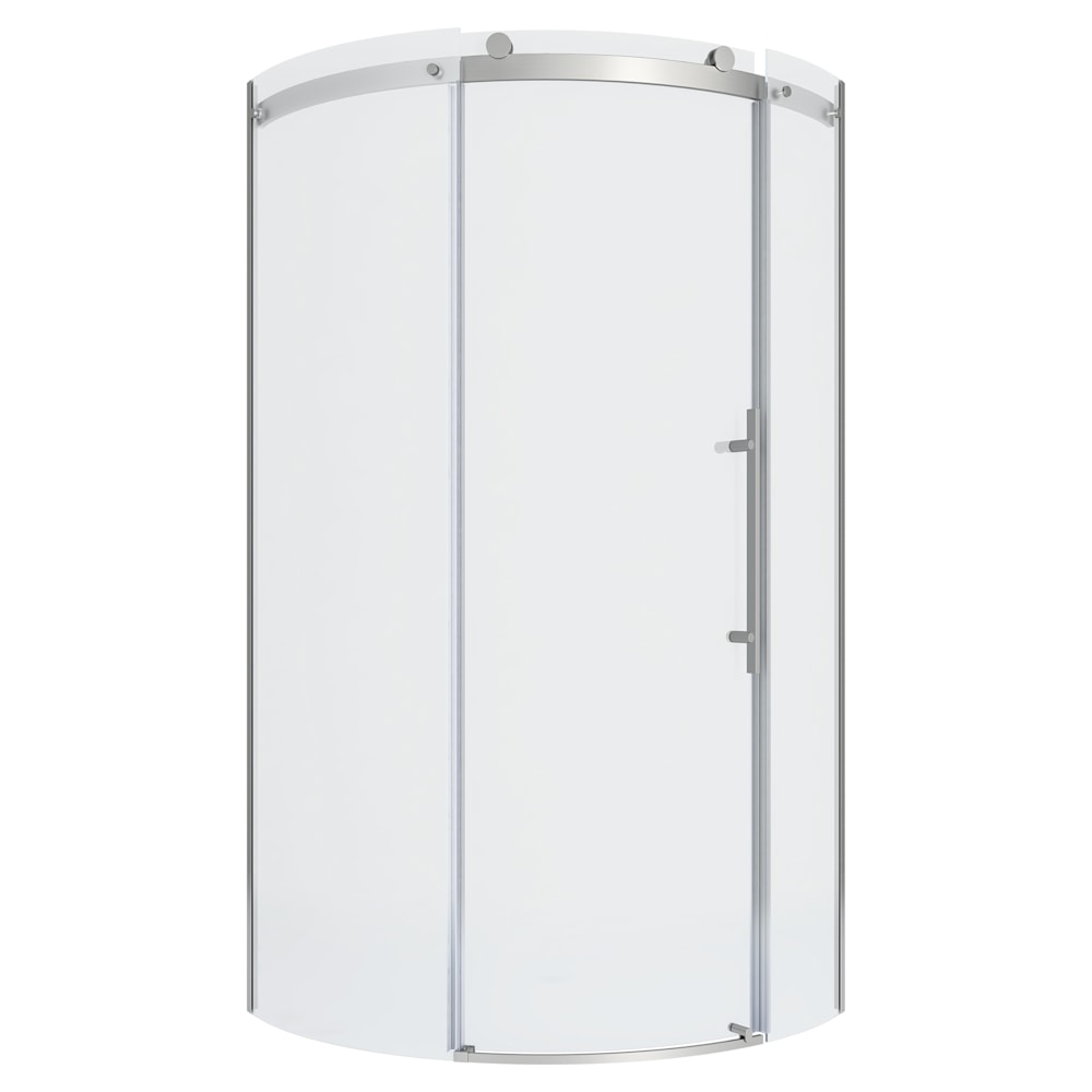 Elevate 72-Inch High Semi-Frameless Curved Corner Sliding Shower Door