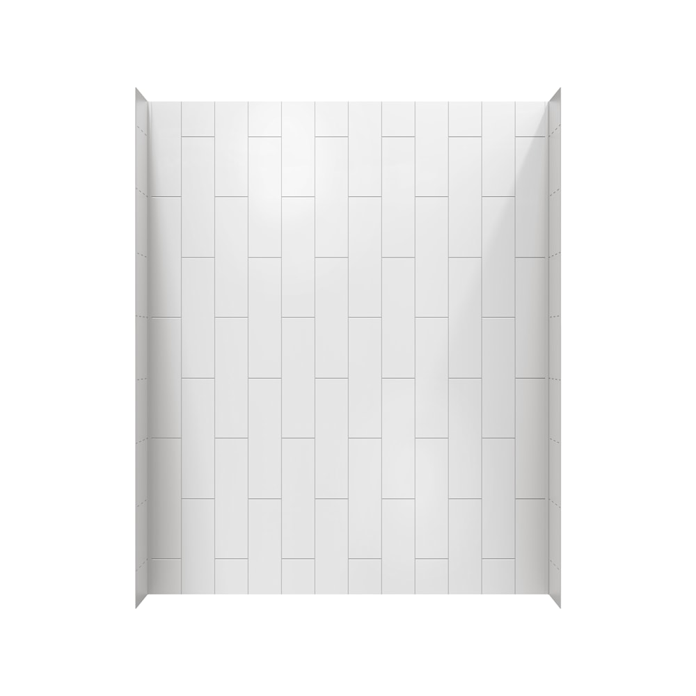Aspirations 60 X 32 X 72-Inch Vertical Tile Bath Wall Set