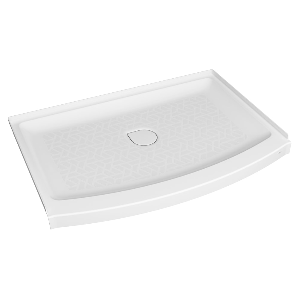 Ovation Curve 48x30-inch Curved Shower Base with Center Drain Outlet