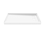 Princeton Americast 60 x 30 x 3  Alcove Shower Base - Matte Black Trench Drain 8 1/2" in. from Wet Wall