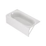 Princeton® PRO Steel 60 x 32-inch  Integral Apron Bathtub with Left-Hand Outlet