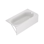 Princeton® PRO Steel 60 x 30-inch Integral Apron Bathtub with Right-Hand Outlet