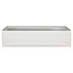 Princeton® Americast® 60 x 30-Inch Integral Apron Bathtub Left-Hand Outlet With Integral Drain