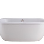 Cadet® 66 x 32-Inch Freestanding Bathtub With Drain Chrome Finish