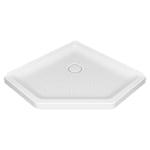 Elevate 38-inch Neo-Angle Base with Center Drain Outlet