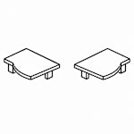 Door Post Cap(L&R)-Saver Bath Door - SIL