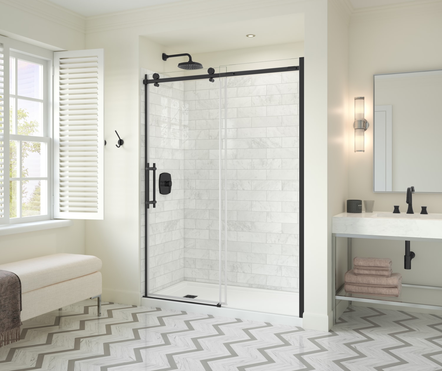 Odyssey SC 57-59 ½ x 78in. 8 mm Sliding Shower Door for Alcove 