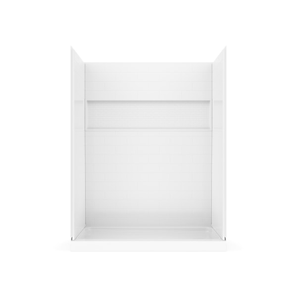 NexTile 6036 Direct-to-Stud Four-Piece Shower Wall Kit