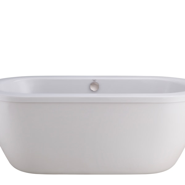 Cadet® 66 x 32-Inch Freestanding Bathtub With Drain Chrome Finish