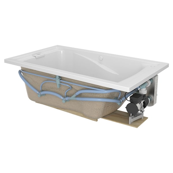 Evolution® 60 x 36-Inch Deep Soak® Drop-In Bathtub With EverClean® Hydromassage System