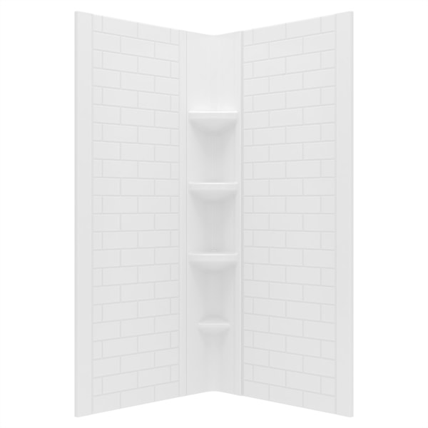 Elevate 48X72-Inch Subway Pattern 3-Piece Shower Surround