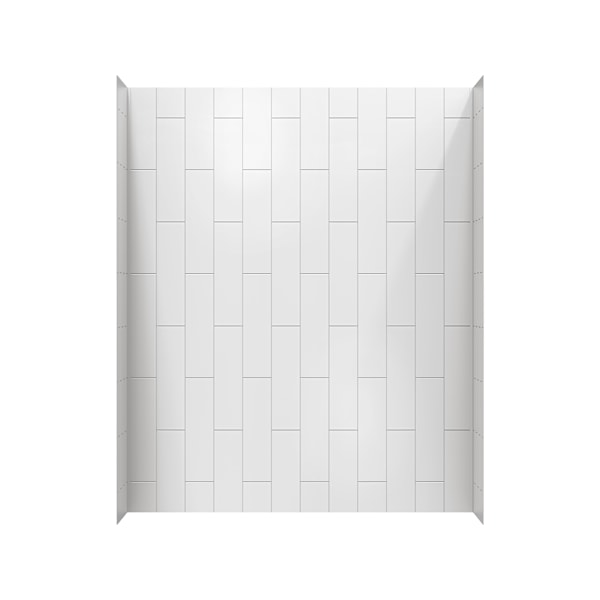 Aspirations 60 x 36 x 72-Inch Vertical Tile Bath Wall Set