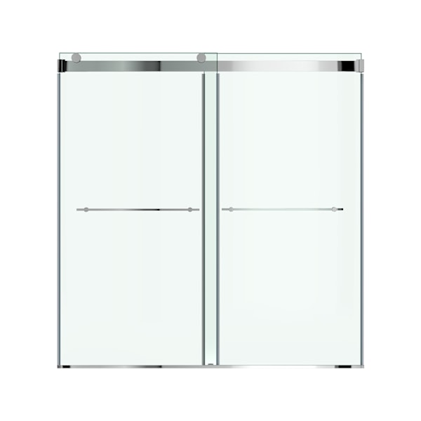 Aspirations 60 x 60-Inch Frameless Sliding Bathtub Door