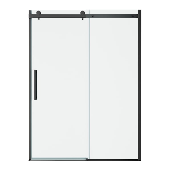 Passage 72-Inch High Semi-Frameless Top-Roller Sliding Shower Door