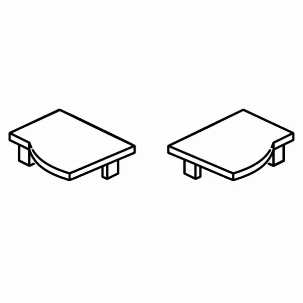 Door Post Cap(L&R)-Saver Bath Door - SIL