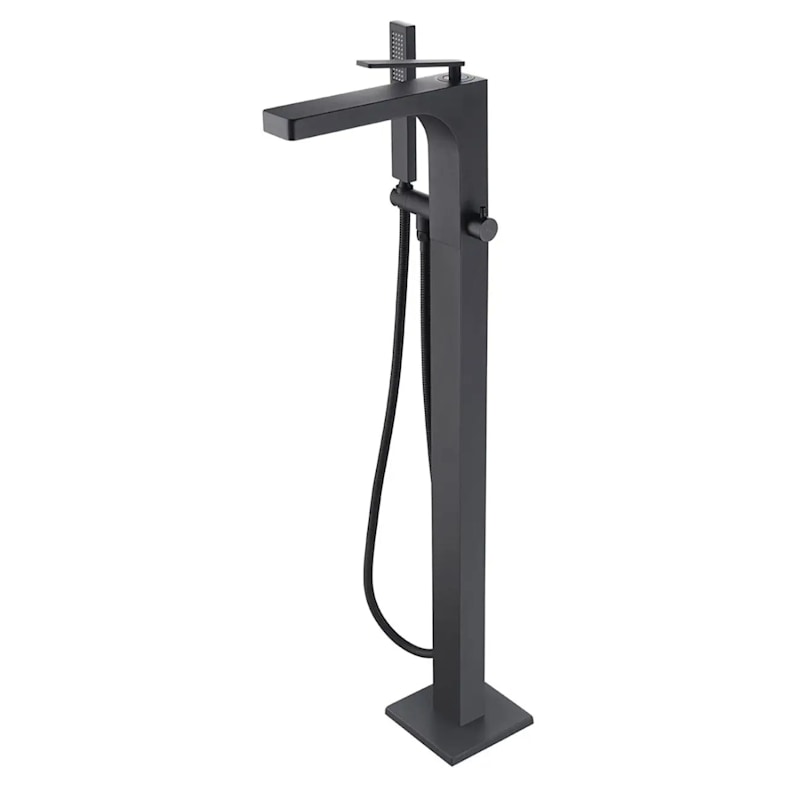 Infinity High-Flow Geometric Freestanding Tub Faucet