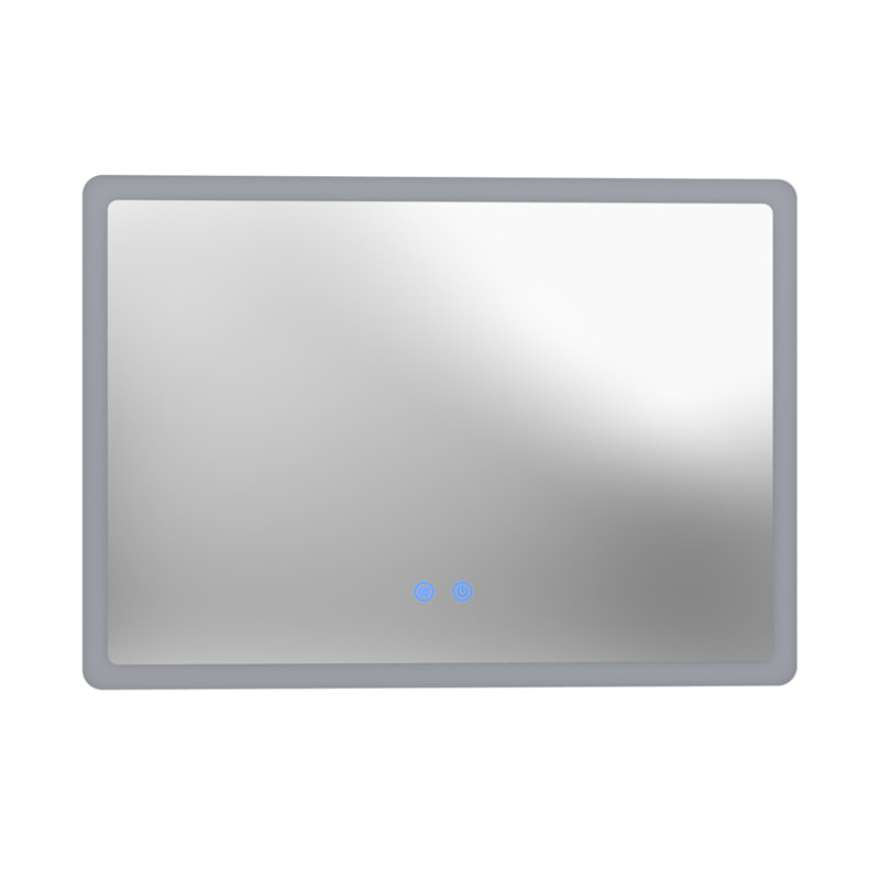 Orionis 28 by 20 Inch Rectangle Lighted Mirror with Anti-Fog