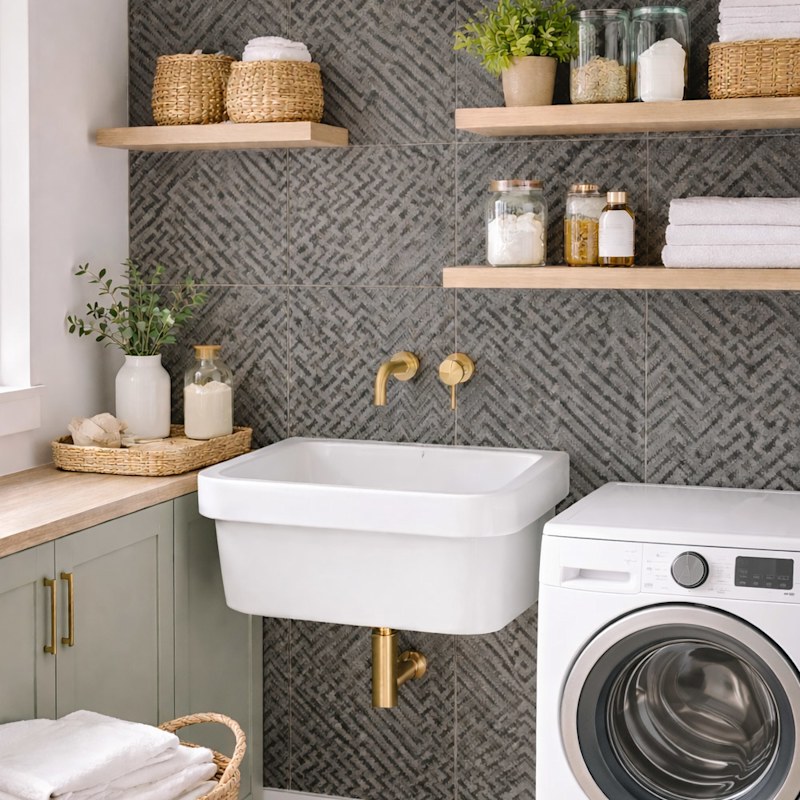 Porcelain Wall Mount Utility Sink