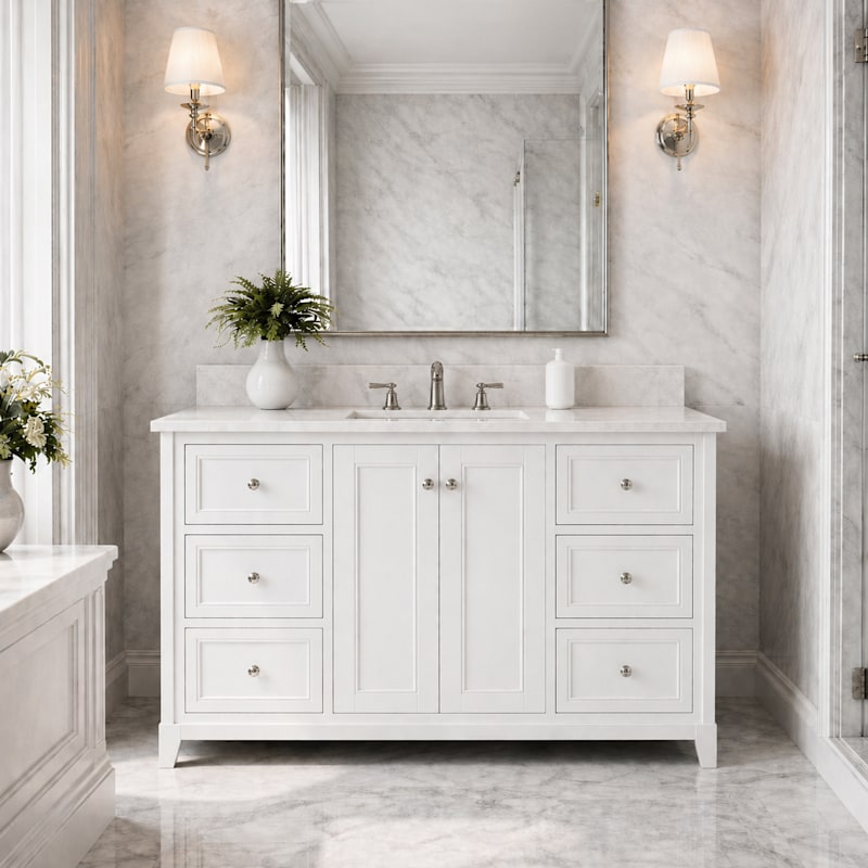 Placid 48 Inch Oak Vanity