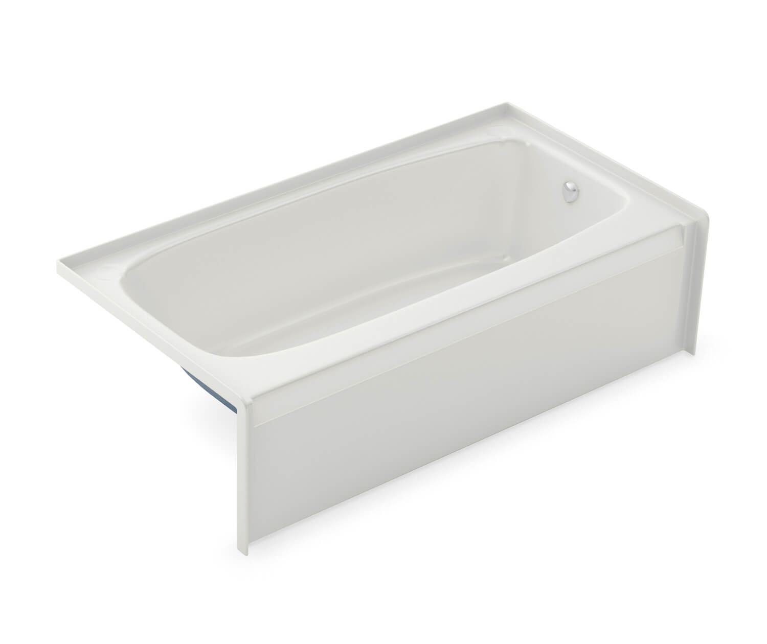 TO-3060 AFR AcrylX Alcove Left-Hand Drain Bath in White | Bath 