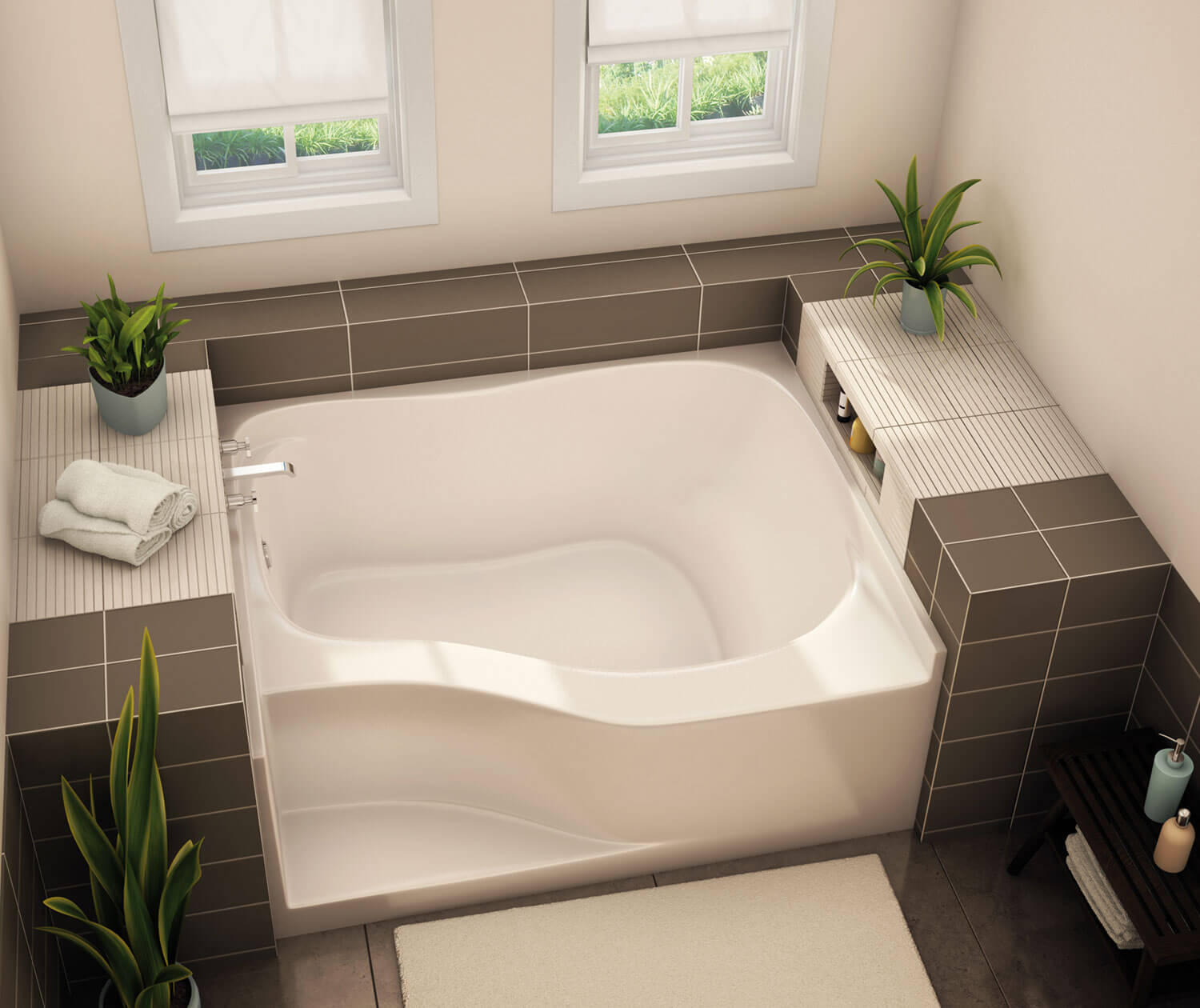 GT-4860 AcrylX Alcove Left-Hand Drain Bath in White | Bath, Aker en