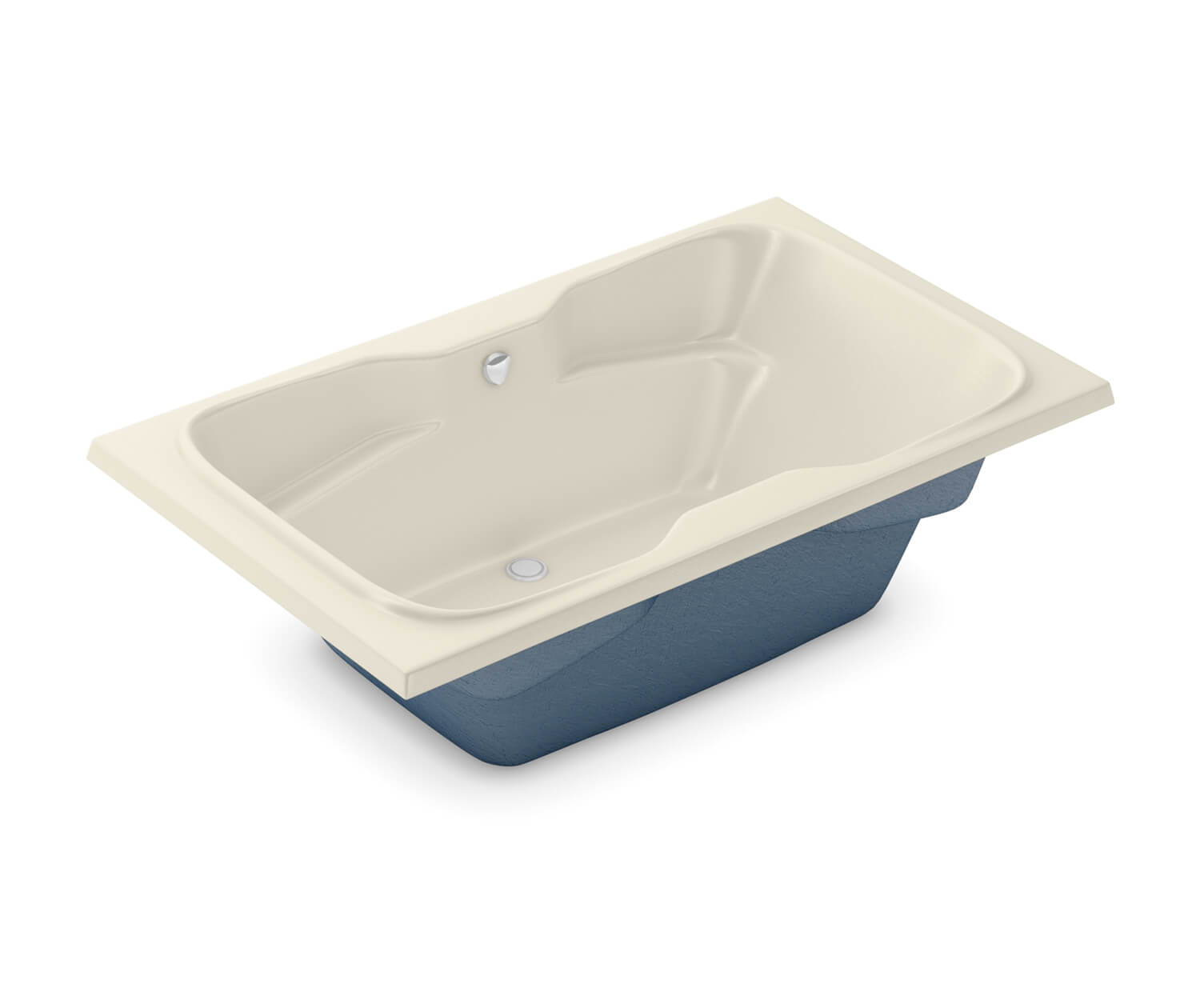 SBHG-4272 AcrylX Drop-in Center Drain Bodywrap Bath in